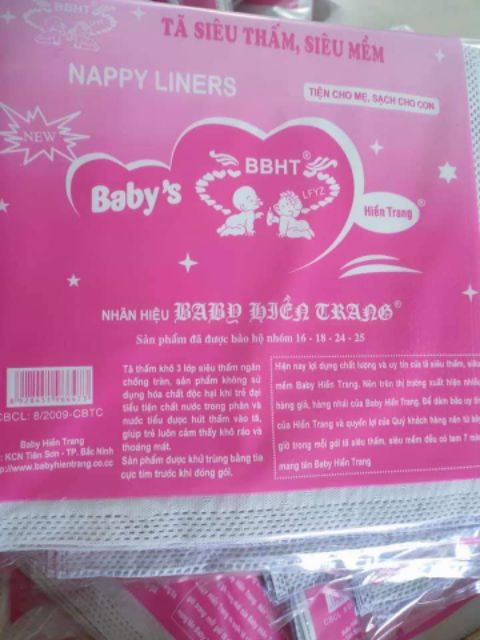 Sỉ - 10 gói miếng lót phân su cho bé Hiền Trang