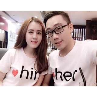 Hot áo thun cặp him her Minh Hằng Store