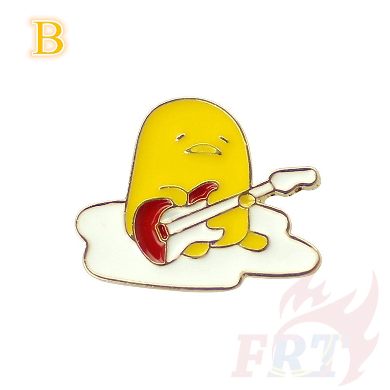 Pin cài áo hình Gudetama xinh xắn dễ thương dành cho trang trí