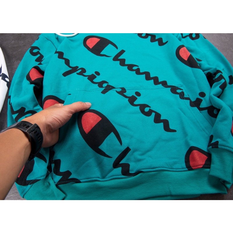 Áo Hoodie Nỉ Champion Monogram 2021