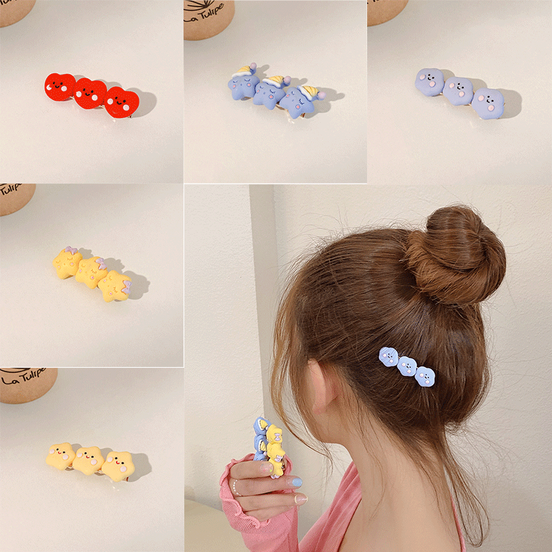 Kẹp tóc kiểu dáng dễ thương đáng yêu phong cách Hàn Quốc