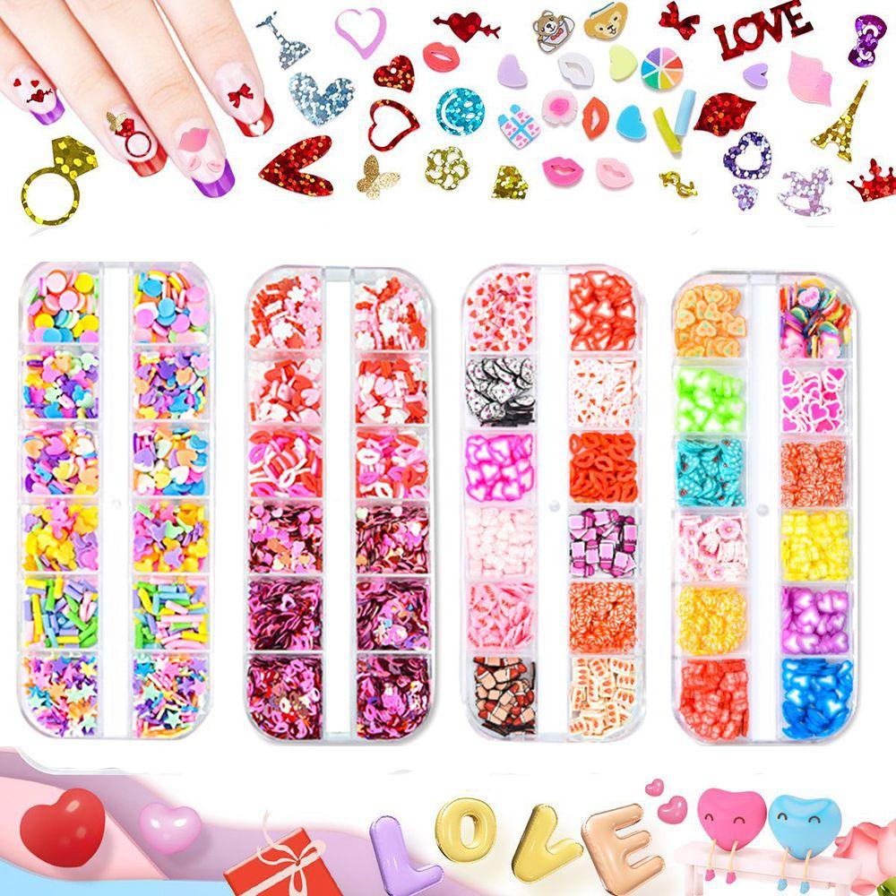 Miếng Dán Trang Trí Móng Tay Nhiều Kiểu Họa Tiết 3D DIY