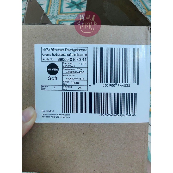 [MẪU MỚI NHẤT] Kem dưỡng Nivea Soft nội địa Đức 200ml
