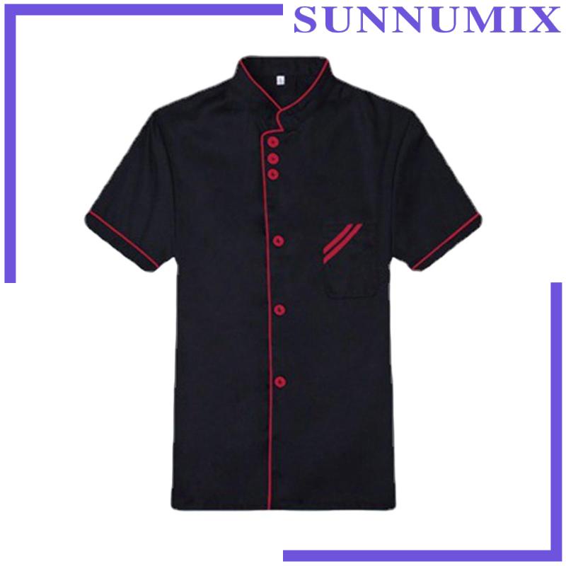 Đồng Phục Đầu Bếp Ngắn Tay Thoáng Khí Cho Quán Cà Phê