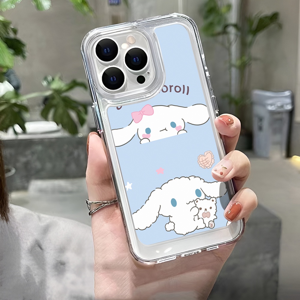 Ốp Điện Thoại Trong Suốt Hình Cinnamoroll Dễ Thương Cho iphone 14ProMax 14Plus 13 11 12 7Plus X XR XS Max