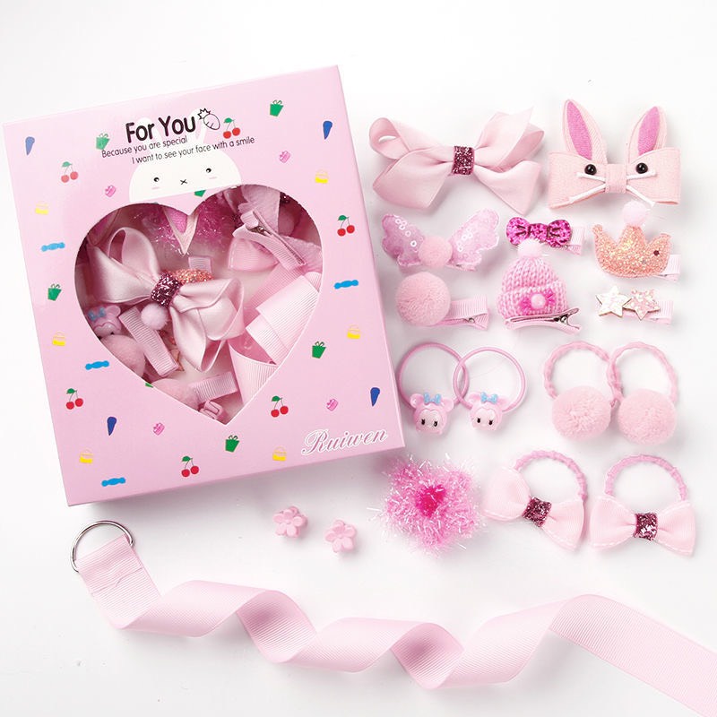 Set  kẹp, cột tóc cho bé  dễ thương, đồ buộc tóc  bé gái