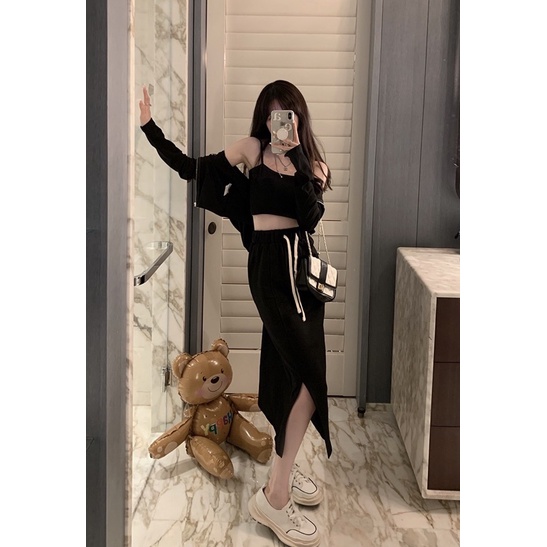 Chân váy dài da cá dày lên dáng siêu xinh #chanvaydangdai #chanvay #hangthudong #aohoddie | BigBuy360 - bigbuy360.vn