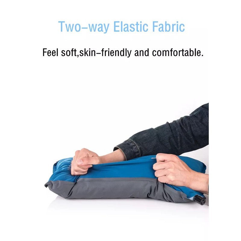 Naturehike đồ cắm trại campoutvn du lịch gối xếp hơi gấp xếp gọn tự bơm A199