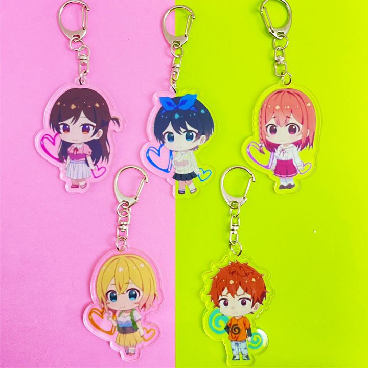 ( P2 ) ( Mica trong acrylic ) Móc khóa Kanojo Okarishimasu DỊCH VỤ THUÊ BẠN GÁI quà tặng xinh xắn dễ thương