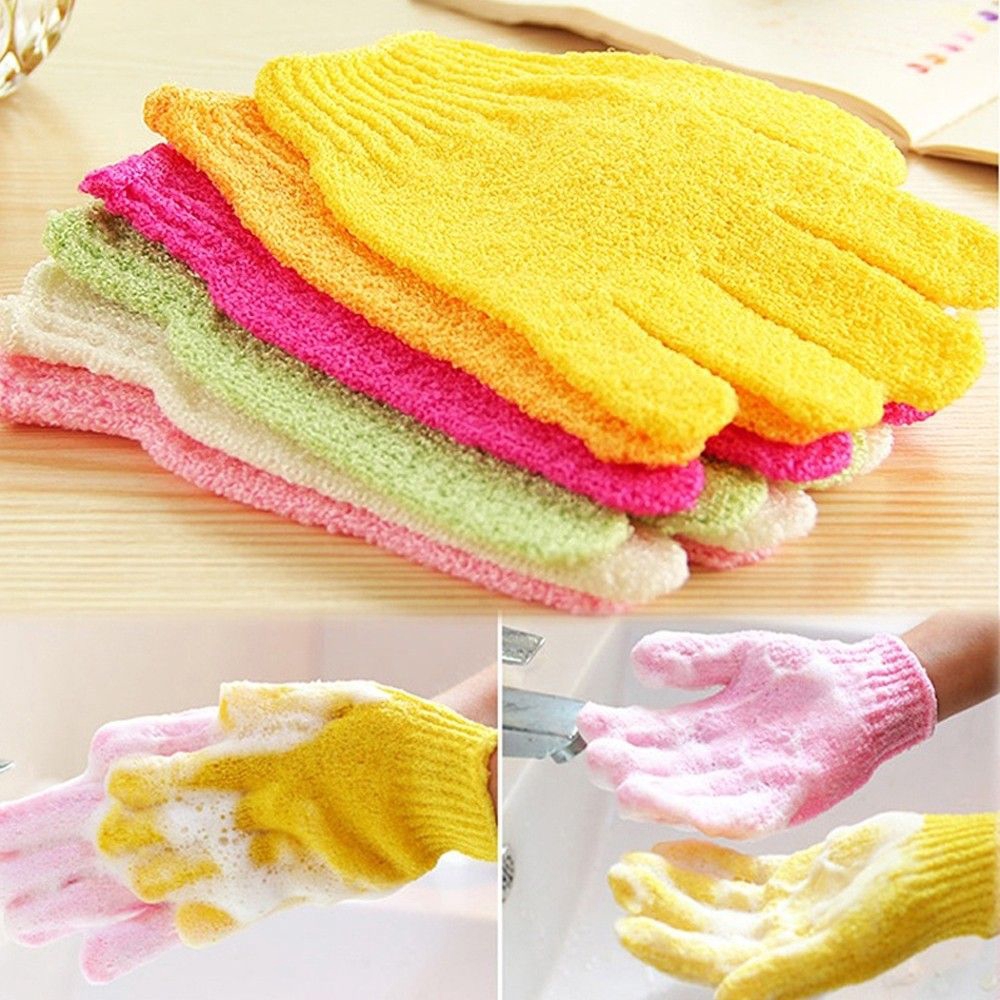 BACK2LIFE Foam Massage Skin SPA Foam Shower Exfoliating Loofah Scrubber Shower Gloves