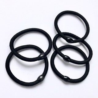 Buộc tóc đen, dây cột tóc thun đen