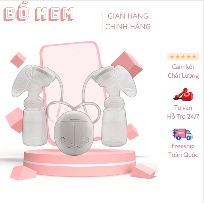 👶Máy Hút Sữa Điện Đôi Electric Breast Real Bunbee Hút Êm Không Đau Rát - 👶HÀNG XUẤT NHẬT