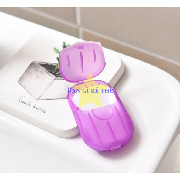 Xà Phòng Giấy Du Lịch 1 Lần/ Xà Bông Rửa Tay Dạng Miếng Tiện Lợi