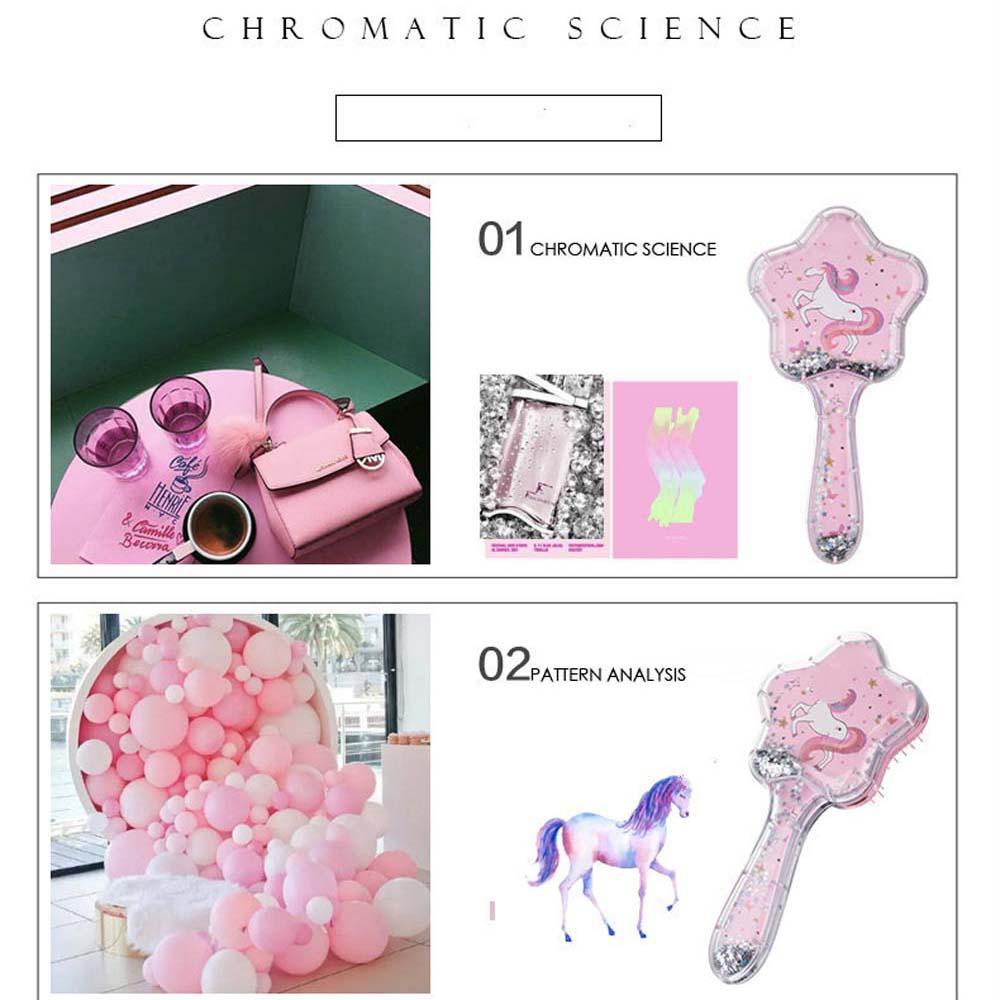 AROMA Lược Cài Tóc Đính Kim Sa Lấp Lánh Thời Trang Cho Bé