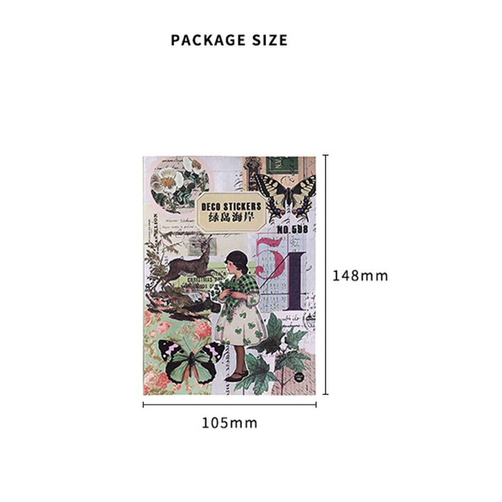 SHOUKEY Set 20 Sticker Dán Trang Trí Sổ Tay DIY Hình Cây Cối