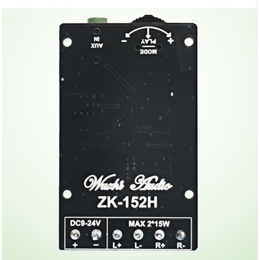 Mạch khuếch đại âm thanh bluetooth 5.0 ZK-152H 2x15W