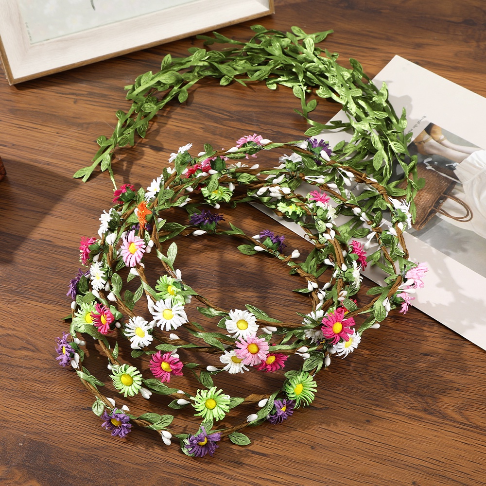 Băng Đô Cài Tóc Hình Vòng Hoa