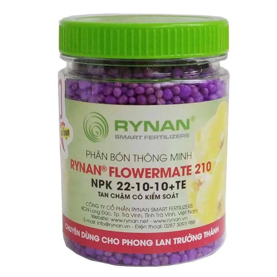 Phân chuyên cho hoa Lan trưởng thành RYNAN 210_Phân bón thông minh tan chậm có kiểm soát NPK 22-10-10+TE