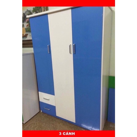 Tủ quần áo nhựa Đài Loan 3 cánh chống nước, mối mọt, cong vênh 185 x 125 x 45 cm - Tủ Nhựa Hoa Sen