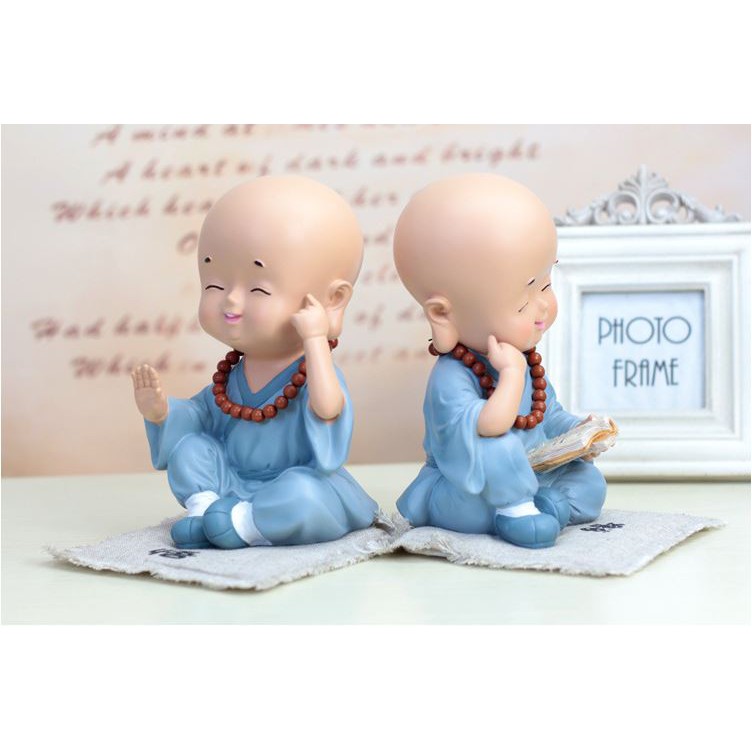 Chú tiểu đáng iu kích thước 10*10*15 cm Minidoll