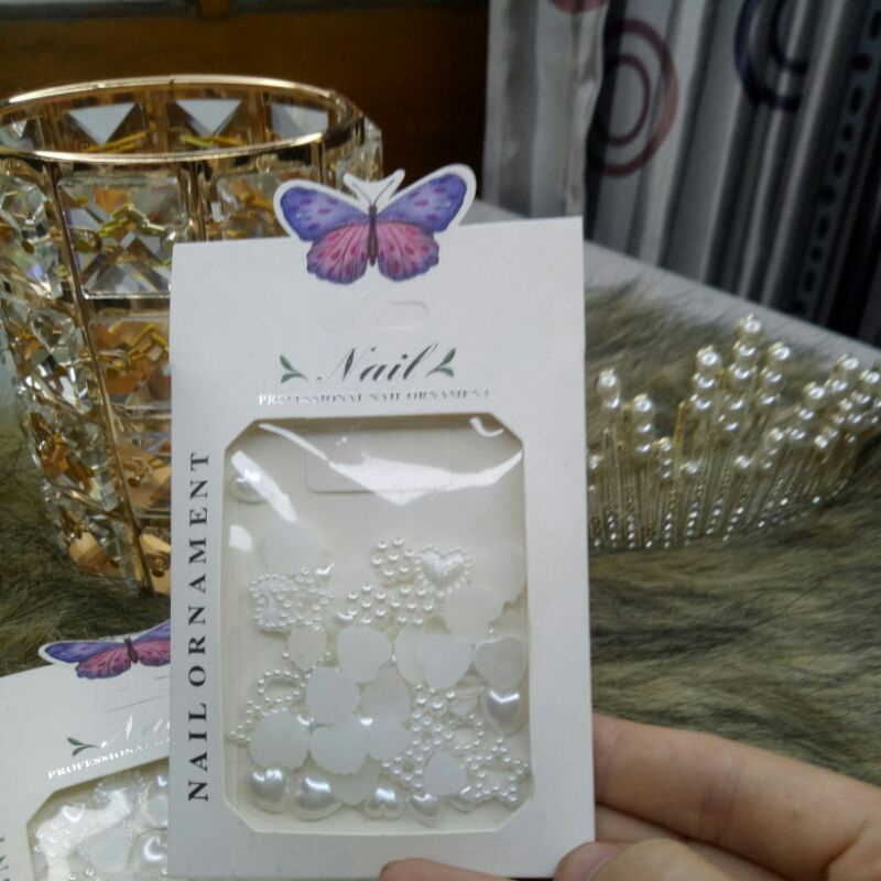 Set charm ngọc hình trái tim..