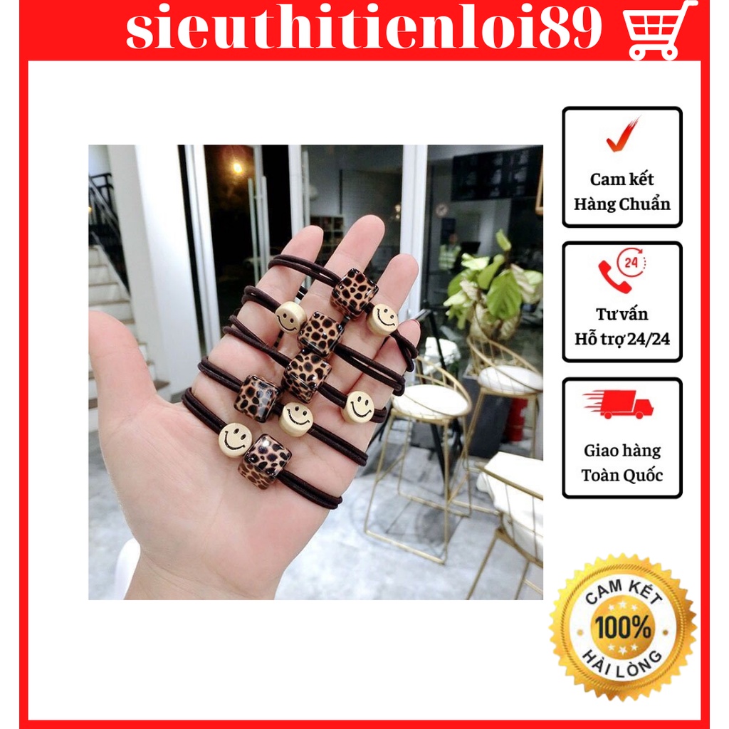 Set 1 dây cột tóc mặt cười rất đẹp cho bé kute