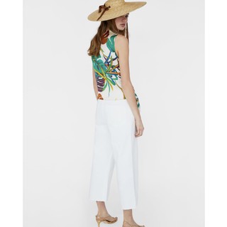 ZR - ÁO LỤA HỌA TIẾT TROPICAL