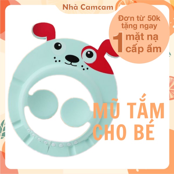 Mũ Tắm, Mũ Gội Đầu Chắn Nước Cho Bé, Mũ Tránh Nước Bắn Vào Mắt Bé Khi Tắm Gội, Tạo Cảm Giác Thích Thú Khi Tắm