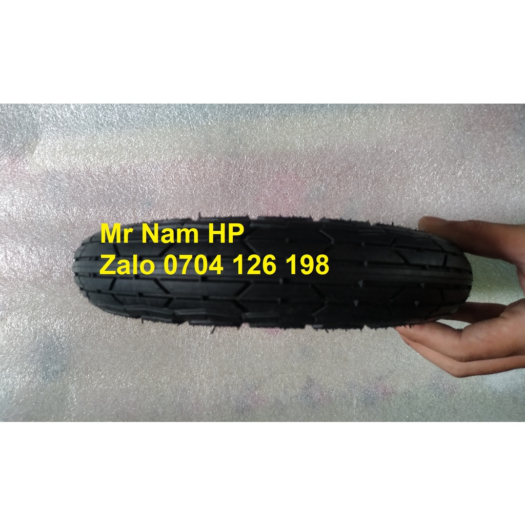 Săm và lốp, vỏ và ruột bánh xe scooter, đầu kéo xe 3 bánh, xe lăn cỡ 10 inch , 10x2.0 , đường kính vỏ lốp 25cm NAMHP