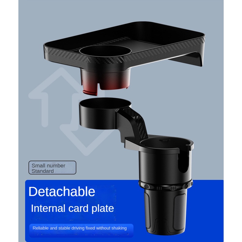 Giá Đỡ Cốc Đa Năng Trên Xe Hơi Xoay 360 Độ° Khay Đựng Thức Ăn Có Thể Điều Chỉnh Xoay Tiện Dụng Cho Xe Hơi