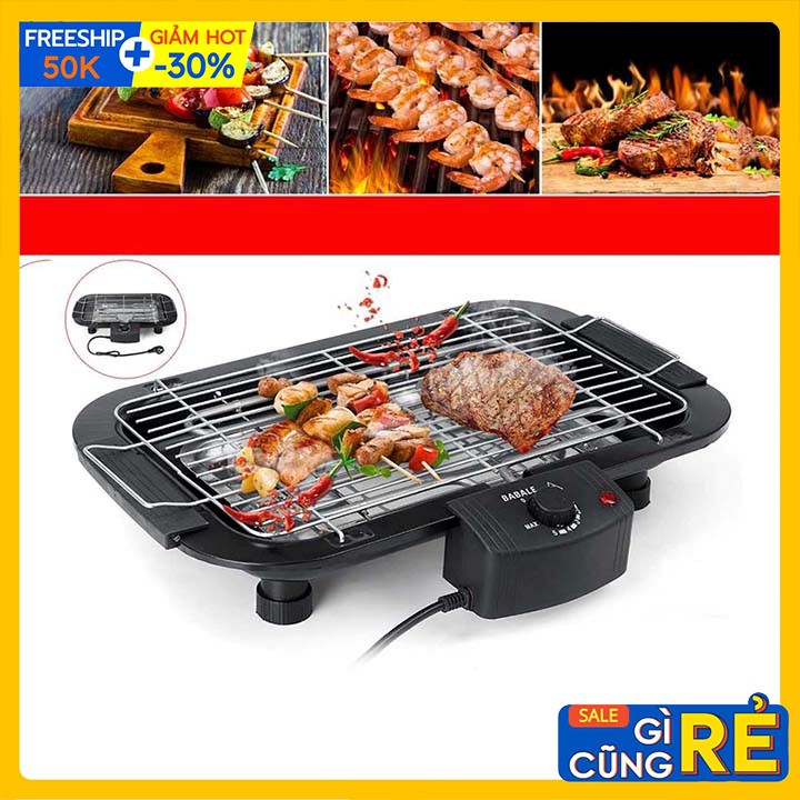 Bếp nướng thịt bằng điện, bếp nướng BBQ không khói tiện lợi cho gia đình dễ sử dụng