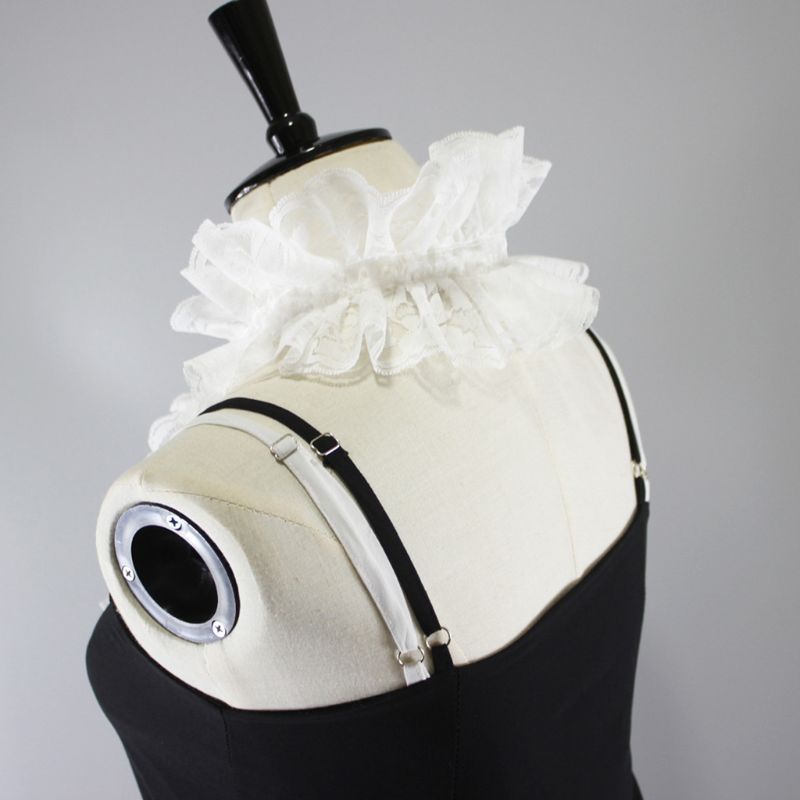 Vòng Cổ Choker Hóa Trang Chú Hề Bằng Vải Tuyn