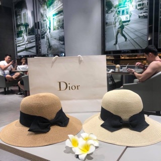 mũ cói nơ mềm