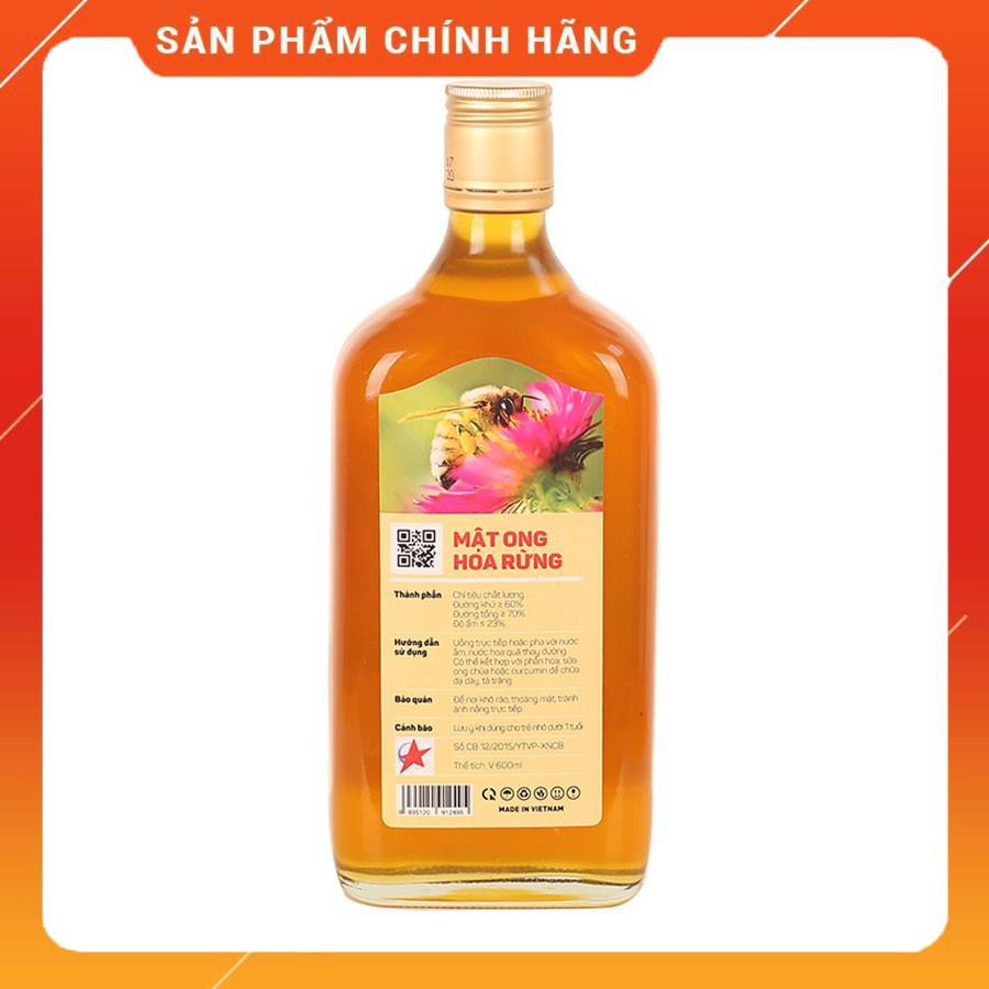 Mật ong hoa rừng Tam Đảo 600ml (Mật ong nguyên chất 100%, Chính hãng thương hiệu Ong Tam Đảo)