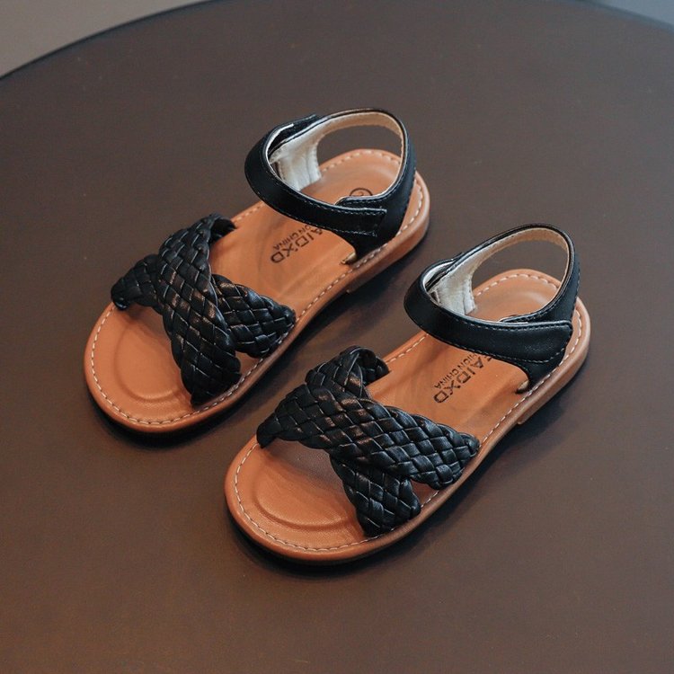 Giày sandals mềm mại thoải mái phong cách vintage thời trang cho bé gái