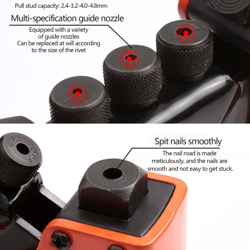 Đinh Tán Mini 4 Đầu Thay Thế 3 / 32 &quot;- 1 / 8&quot; - 5 / 32 &quot;- 3 / 16&quot; Siêu Bền Tiện Dụng