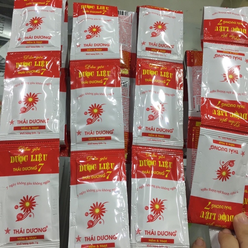 Dầu Gội Dược Liệu Thái Dương 7 1 dây 10 gói