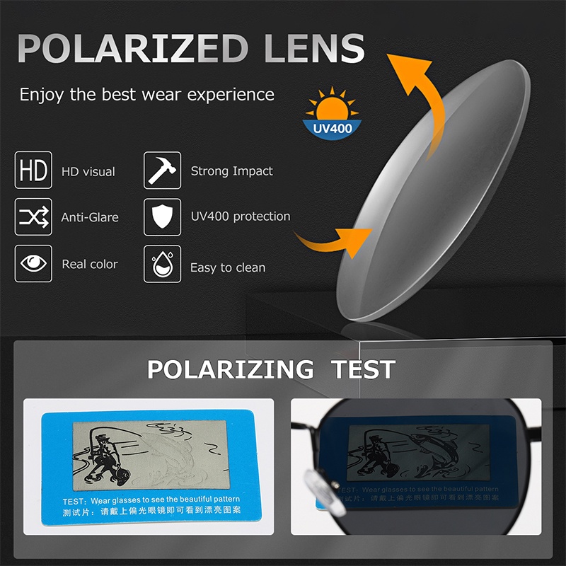 Kính Mát Tròn Gọng Kim Loại Phân Cực Chống Tia UV400 RZ1233 Thời Trang Unisex