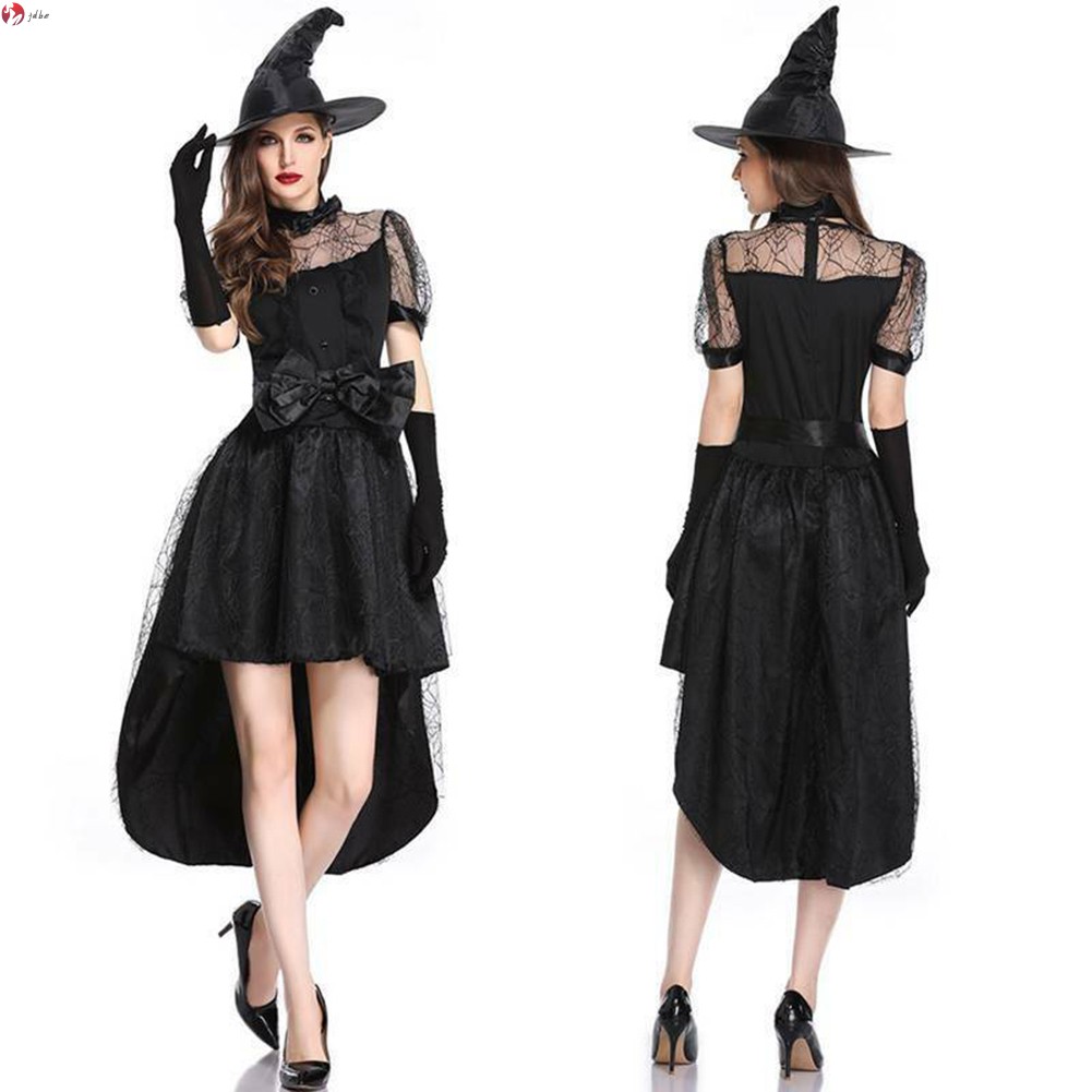 JDBE Adult Women Cospaly Wicked Witch Fancy Dress Halloween Party Costume Outfit Prop