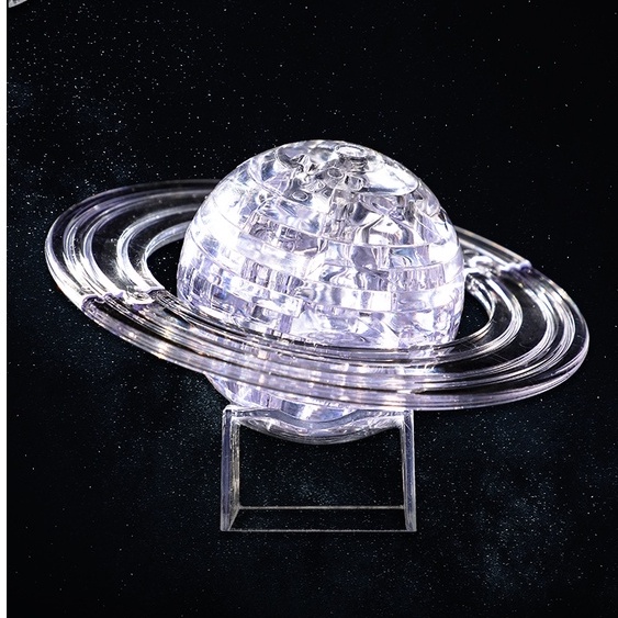 Bộ lắp ráp đồ chơi xếp hình hành tinh vũ trụ Tinh Thể Hành Tinh Sao Thổ DIY 3D