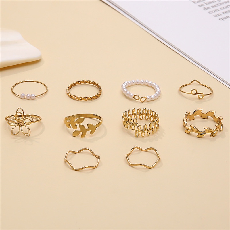 Nhẫn Mạ Vàng Đính Ngọc Trai Nhân Tạo Phong Cách Bohemia Thời Trang 2022