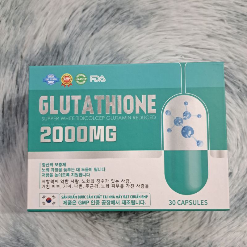 Viên uống glutathione trắng da mờ nám giảm tàn nhang chống lão hóa da 2000