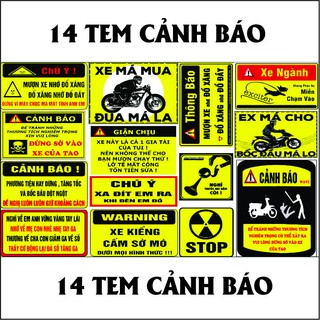 14 TEM CẢNH BÁO CHỐNG NƯỚC