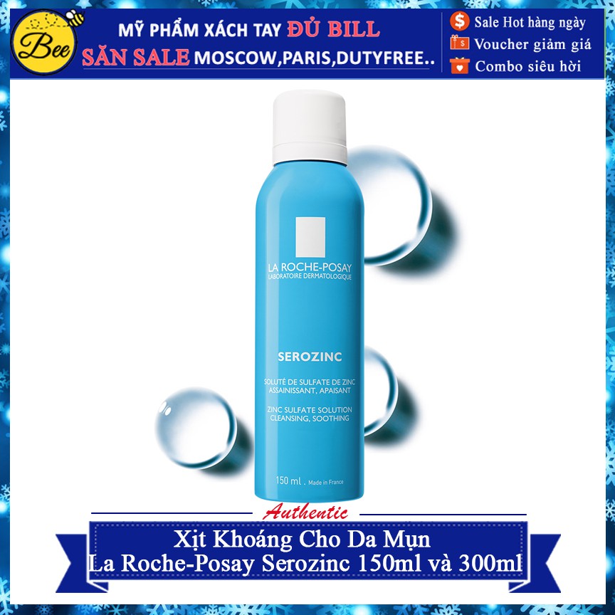 Xịt Khoáng Cho Da Mụn La Roche-Posay Serozinc 150ml và 300ml | BigBuy360 - bigbuy360.vn