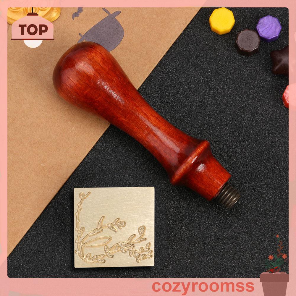 Sáp Vintage Plant Sealing Wax Stamp Head DIY Hobby Tools Dedicated Copper Head
