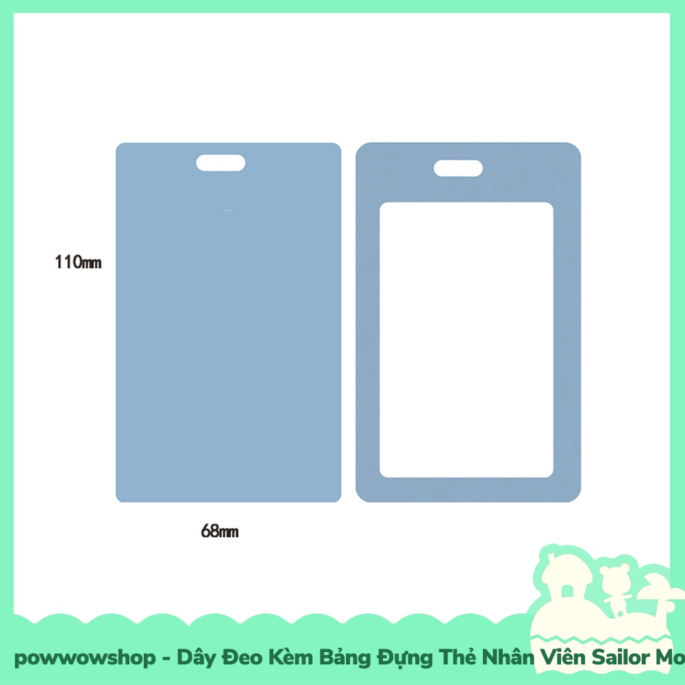 [Sẵn VN - Hỏa Tốc] Dây Đeo Thẻ Bao Thẻ Nhân Viên Nhựa PVC Sailor Moon Daily Life