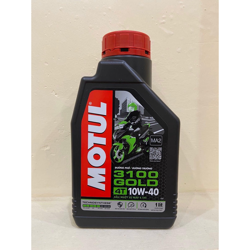 Motul 3100 gold 10w40 dùng cho xe số . côn tay 0.8l