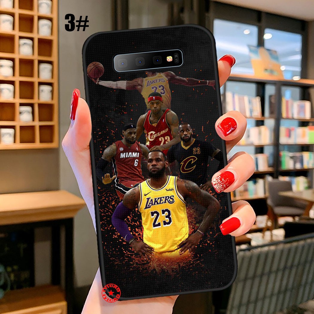 Ốp điện thoại in hình cầu thủ bóng rổ LEBRON JAMES 122SA cho Samsung Galaxy S20 S10 S9 Plus Lite Ultra Fe