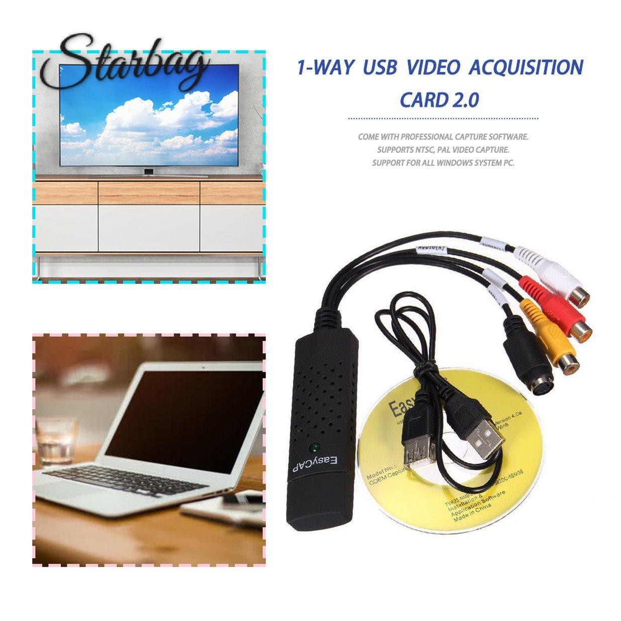 Cáp Chuyển Đổi Âm Thanh S-Video Tv Vhs Usb 2.0 | BigBuy360 - bigbuy360.vn