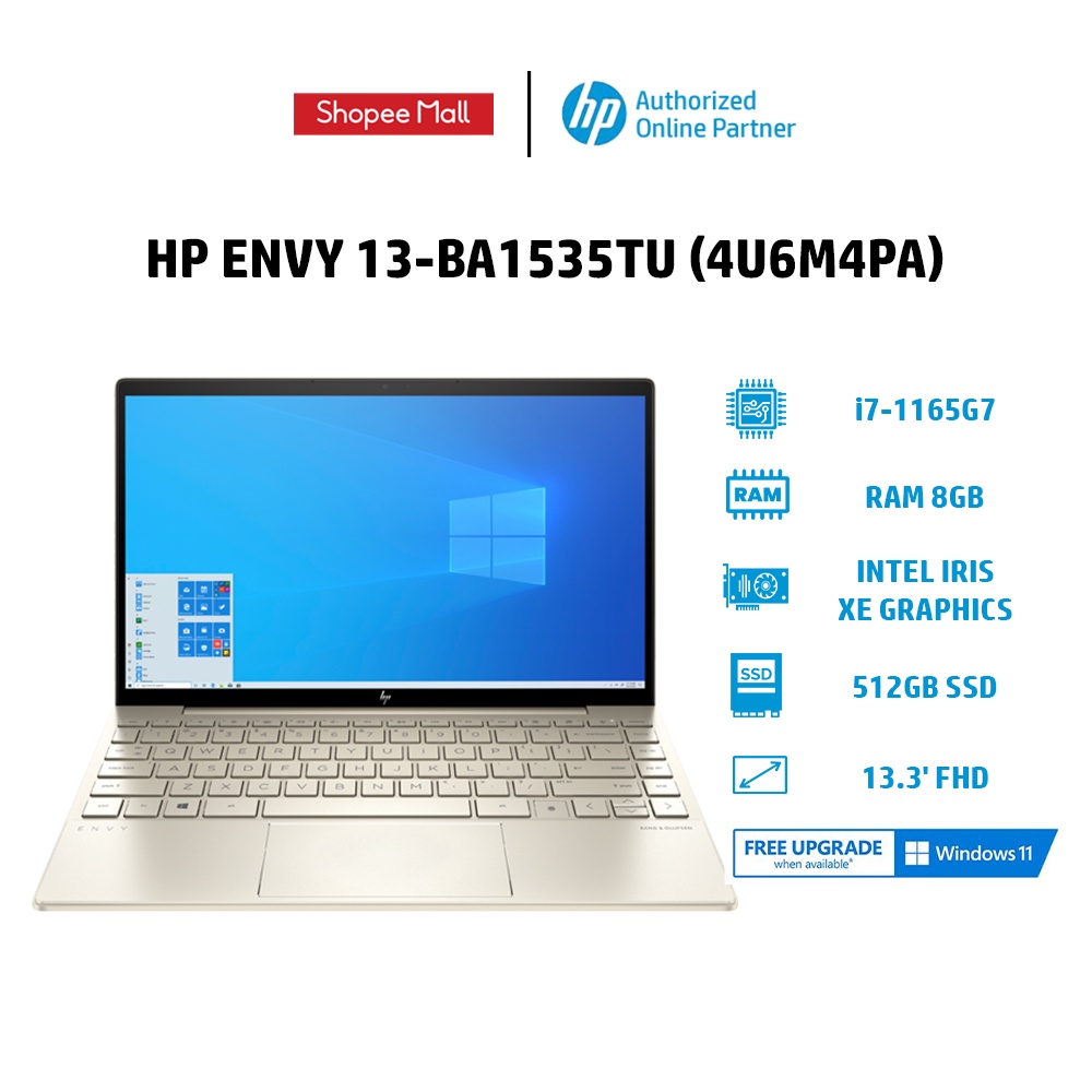 Laptop HP Envy 13-ba1535TU | i7-1165G7 | 8GB | 512GB | 13.3' FHD | Win 10
